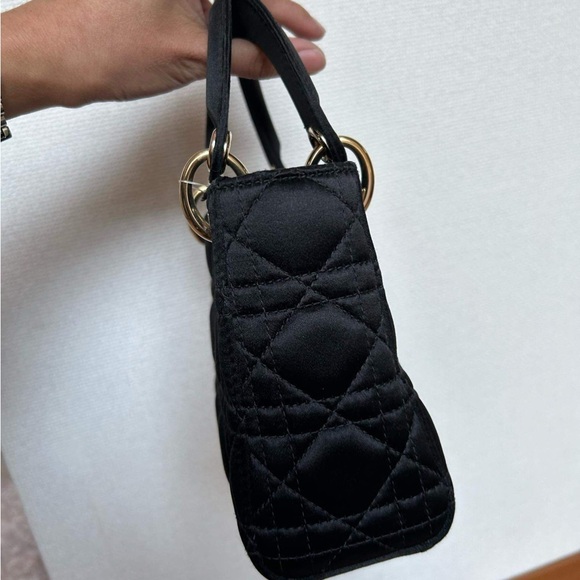 Black gold tone mini lady dior - Picture 13 of 14